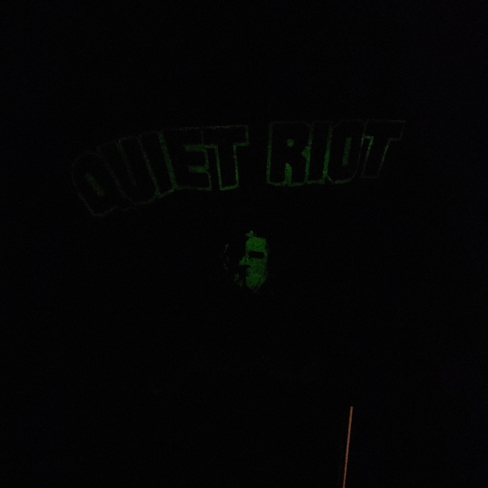 VTG Quiet Riot Condition Critical Muscle Tee Glow In The Dark Single Stitch - Picture 13 of 13
